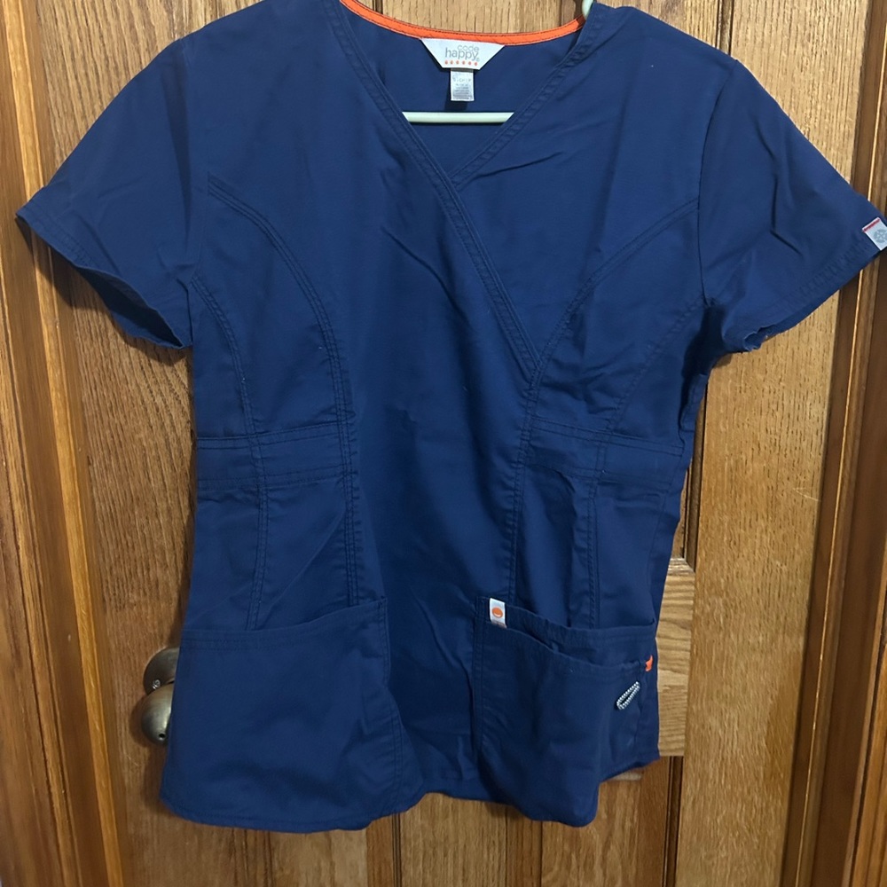 code happy scrub top